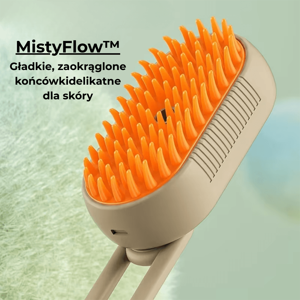 MistyFlow™ Click – Silikonowa Szczotka z Mgiełką 🐾