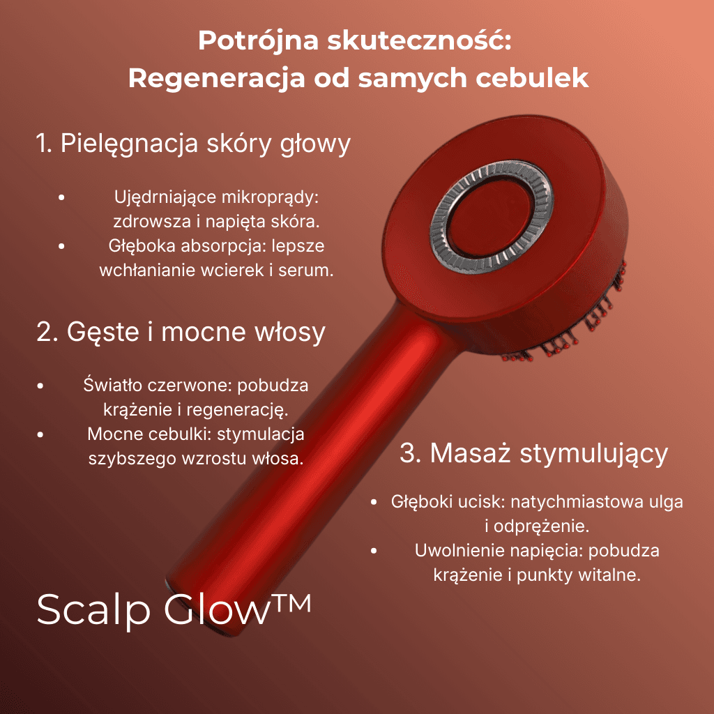 Scalp Glow™: Laserowy grzebień stymulujący cebulki ⚡🌿