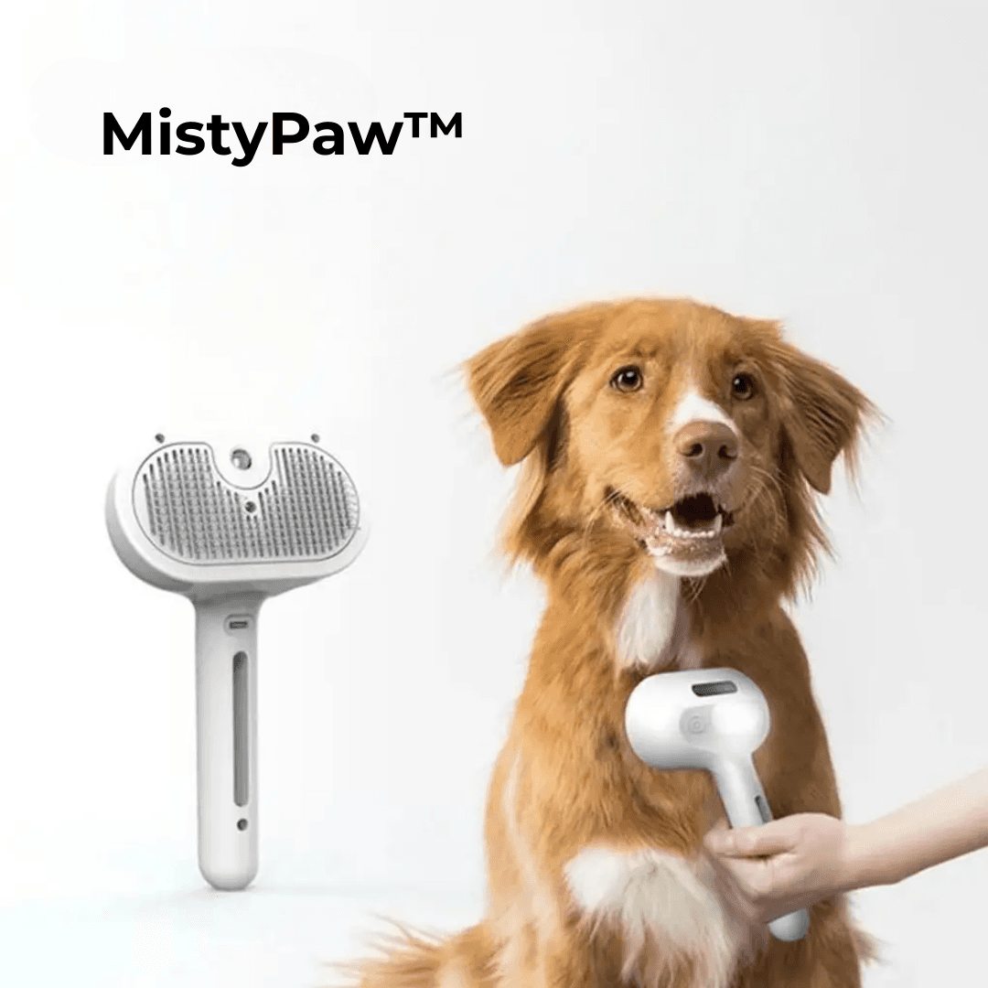 MistyPaw™ – Profesjonalna Szczotka Parowa 3w1 z Metalowymi Ząbkami🐶