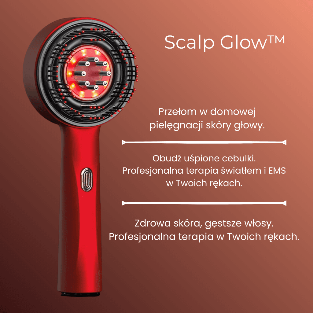 Scalp Glow™: Laserowy grzebień stymulujący cebulki ⚡🌿