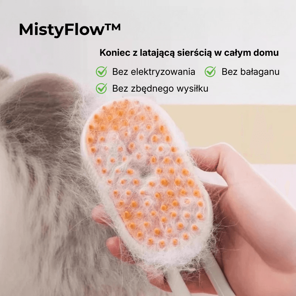 MistyFlow™ Click – Silikonowa Szczotka z Mgiełką 🐾