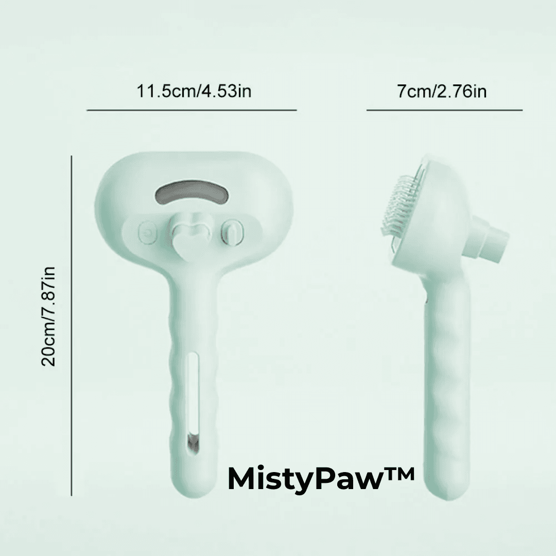 MistyPaw™ – Profesjonalna Szczotka Parowa 3w1 z Metalowymi Ząbkami🐶