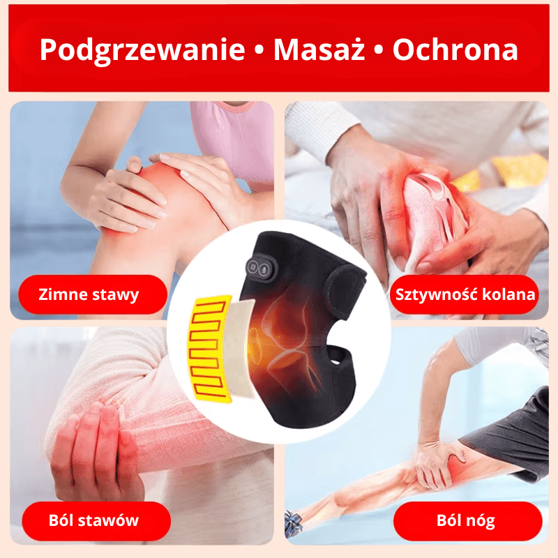 Elektryczny Pas do Masażu Ramienia i Kolana USB z Trzema Poziomami Grzania 🌡️