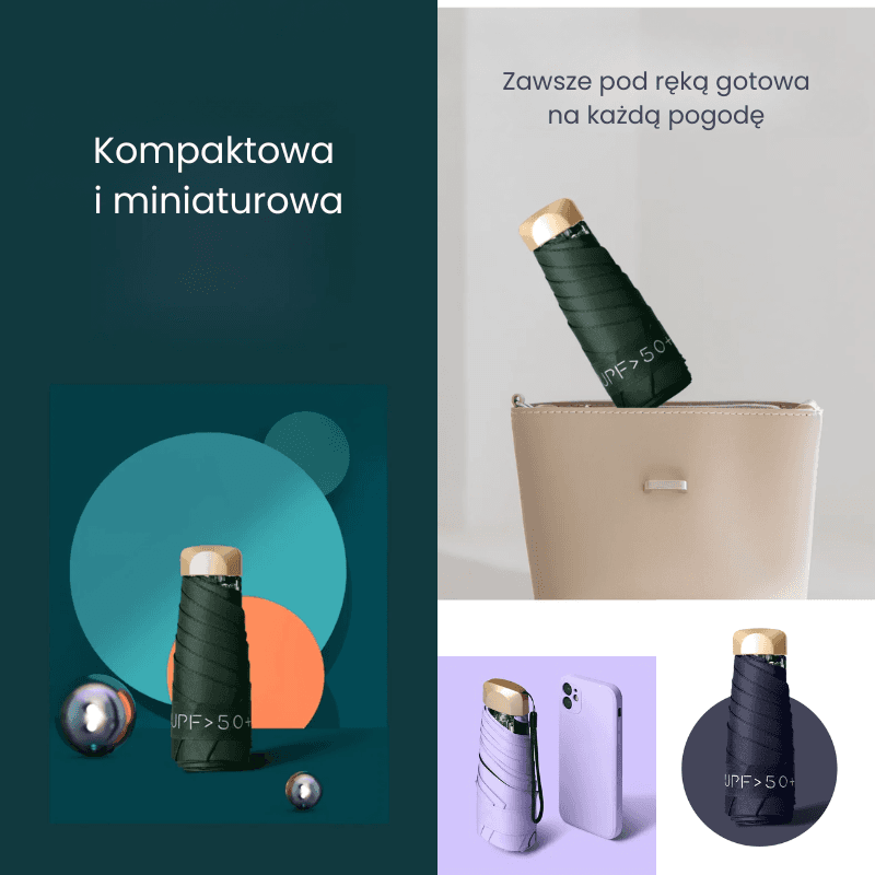 Mini Parasol z dodatkową ochroną UV
Ultralekki Składany Pięciokrotnie🌧️☂️☀️