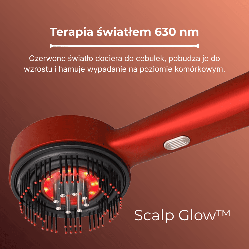 Scalp Glow™: Laserowy grzebień stymulujący cebulki ⚡🌿