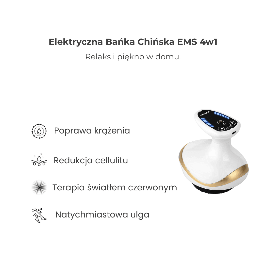 Elektryczna Bańka Chińska EMS 4w1 – Masażer Antycellulitowy