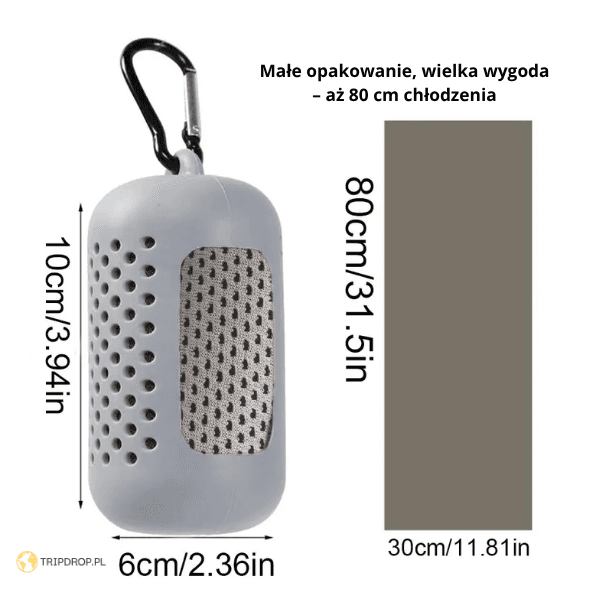 Okragły Ręcznik Chłodzący z Mikrofibry, Idealny na Plażę i Fitness 🏖️