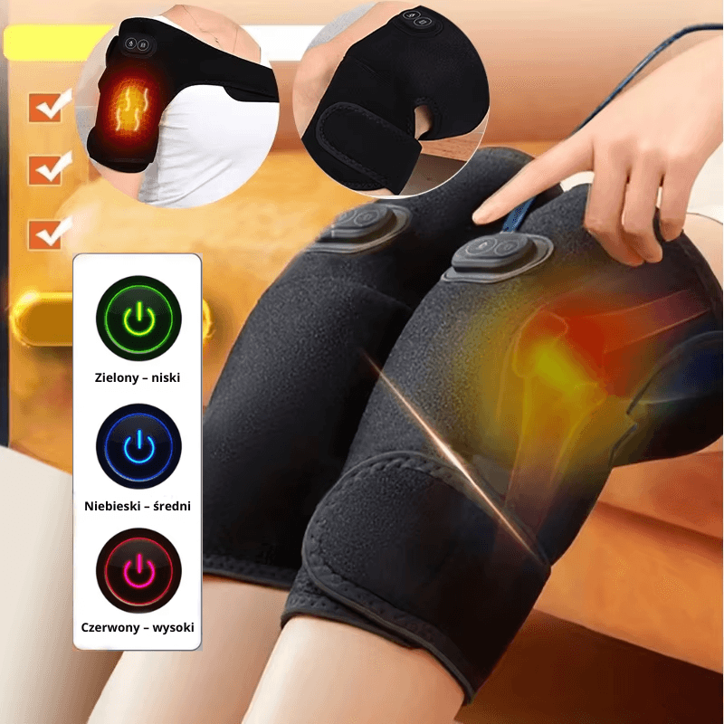 Elektryczny Pas do Masażu Ramienia i Kolana USB z Trzema Poziomami Grzania 🌡️